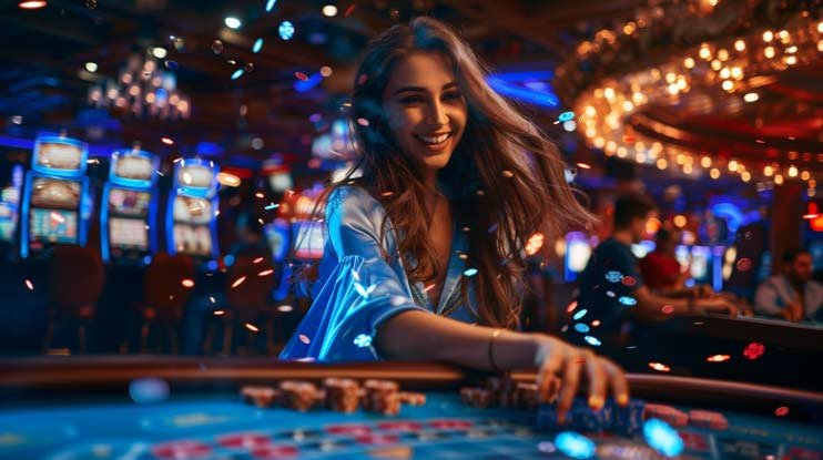 Pemain menikmati sesi Bingo online di Raja79 dengan kartu digital dan fitur auto-daub yang memudahkan permainan